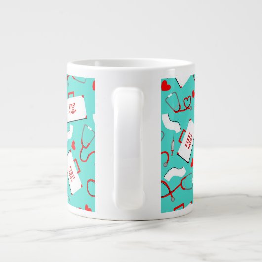 Doctor/verpleegster/arts Grote Koffiekop (Achterkant)