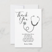 Doctor, verpleegster, medisch bedankt kaart (Voorkant)