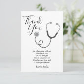 Doctor, verpleegster, medisch bedankt kaart (Staand voorkant)