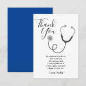 Doctor, verpleegster, medisch bedankt kaart (Voorkant / Achterkant)