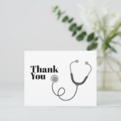 Doctor, verpleegster, medisch bedankt kaart (Staand voorkant)