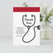 Doctor, verpleegster, medisch bedankt kaart (Staand voorkant)