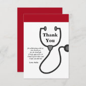 Doctor, verpleegster, medisch bedankt kaart (Voorkant / Achterkant)