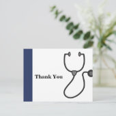 Doctor, verpleegster, medisch bedankt kaart (Staand voorkant)