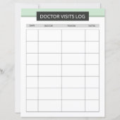 Doctor visit planner template (Achterkant)