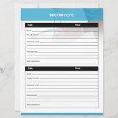 Doctor Visit Planner Template (Achterkant)