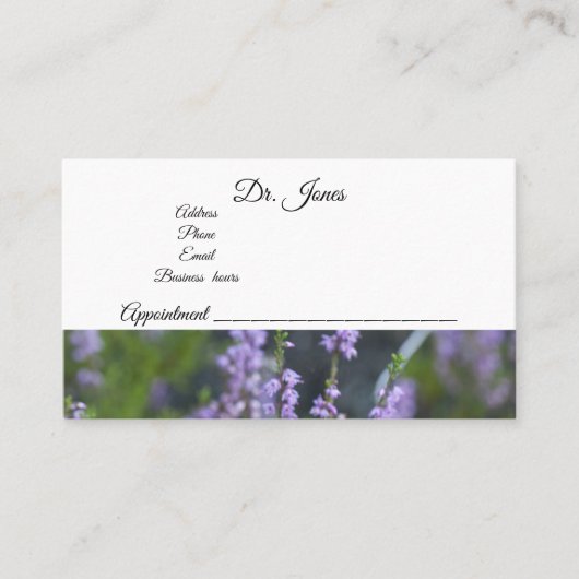 Doctor visitekaartje (Voorkant)