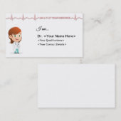 Doctor-Visitekaartje-Vrouw Visitekaartje (Voorkant / Achterkant)