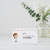 Doctor-Visitekaartje-Vrouw Visitekaartje (Staand voorkant)