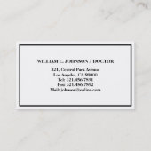Doctor - Visitekaartjes (Achterkant)