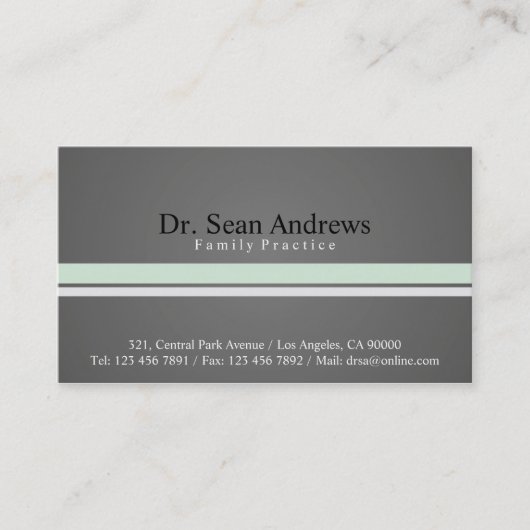 Doctor - Visitekaartjes (Voorkant)