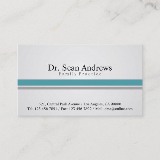 Doctor - Visitekaartjes (Voorkant)