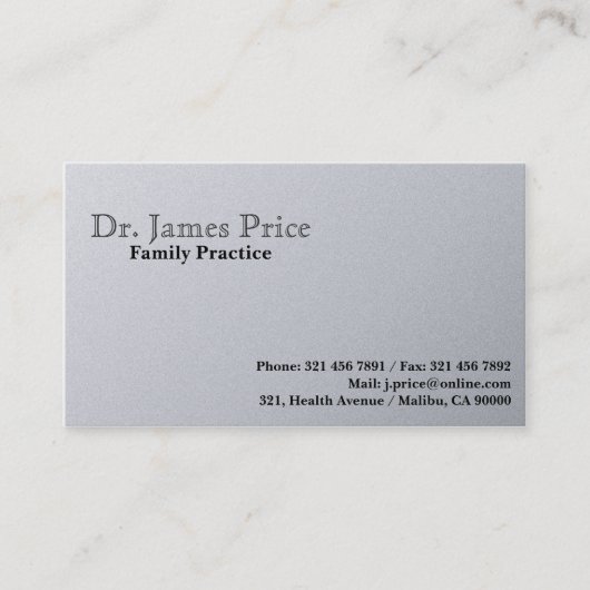 Doctor - Visitekaartjes Afsprakenkaartje (Voorkant)