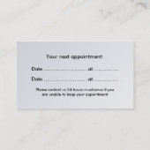 Doctor - Visitekaartjes Afsprakenkaartje (Achterkant)