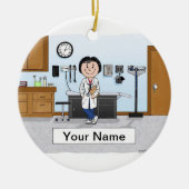 Doctor - Vrouw Keramisch Ornament (Voorkant)