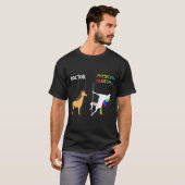 Doctor Vs Physician Assistant Unicorn Dancing T-shirt (Voorkant volledig)