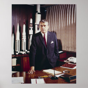 Doctor Wernher von Braun Vader van Rocket Science Poster