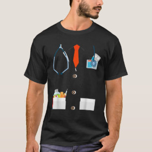 Doctor White Lab Coat Funny Halloween Costume voor T-shirt