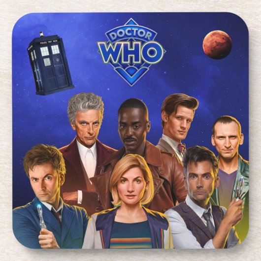 Doctor Who 60e Jubileum Onderzetters Verpakking va (Voorkant)