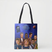 Doctor Who Canvas tas print overal (Voorkant)