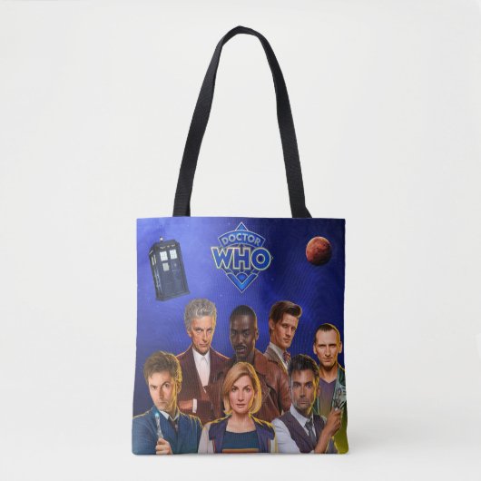 Doctor Who Canvas tas print overal (Voorkant)
