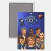 Doctor Who Rectangle Koelkastmagneet Magneet (Voorkant / Achterkant)
