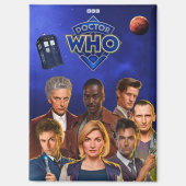 Doctor Who Rectangle Koelkastmagneet Magneet (Voorkant)