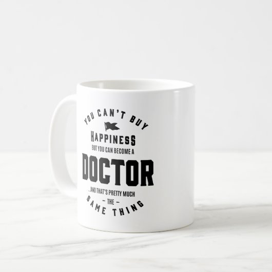 Doctor Work Title Cadeau Koffiemok (Voorkant links)