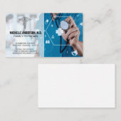 Doctor Working | Hospital Medicine Icons Visitekaartje (Voorkant / Achterkant)