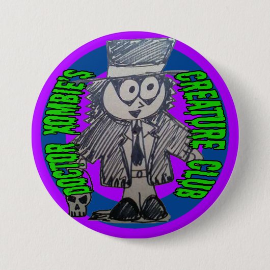 Doctor Xombie's Creature Club Button (Voorkant)