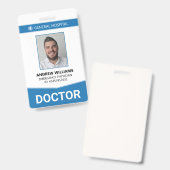 Doctor Ziekenhuisarts ID Badge (Voor- en achterkant)
