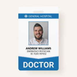 Doctor Ziekenhuisarts ID Badge