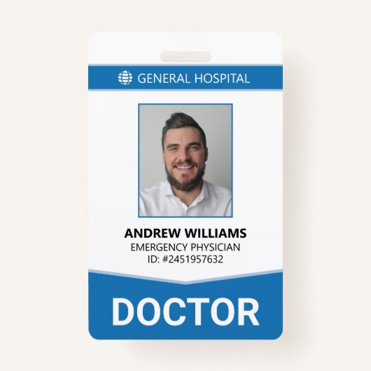 Doctor Ziekenhuisarts ID Badge (Voorkant)