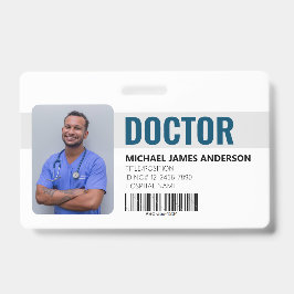 Doctor Ziekenhuisblauw ID-logo Badge