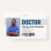 Doctor Ziekenhuisblauw ID-logo Badge (Voorkant)
