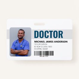 Doctor Ziekenhuisblauw ID-logo Badge