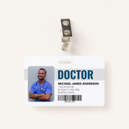 Doctor Ziekenhuisblauw ID-logo Badge