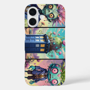 Doctor Zombie Who iPhone 16 Hoesje