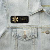 Doctor - Zwart en goud Naamplaatje (In situ)