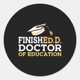 Doctoraal Opleidingsgraad Afstuderen 202 Ronde Sticker