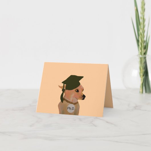 doctoraat Afstudeerder Kaart (Voorkant)