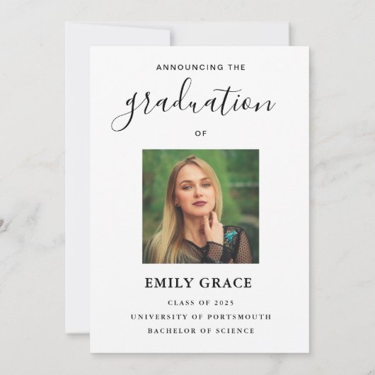 Doctoraat afstuderen afstudeerder University 2 fot Aankondiging (Achterkant)