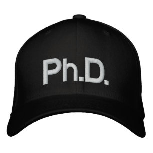 doctoraat geborduurde pet