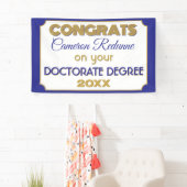 Doctoraat Gefeliciteerd! Gepersonaliseerde banner (Insitu)