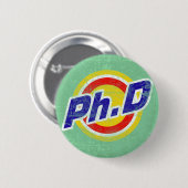  doctoraat of doctoraat filosofie ronde button 5,7 cm (Voorkant /achterkant)