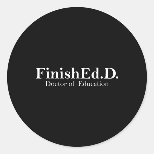 Doctoraat Opleiding Doctoraat 2025 Graduatio Ronde Sticker (Voorkant)