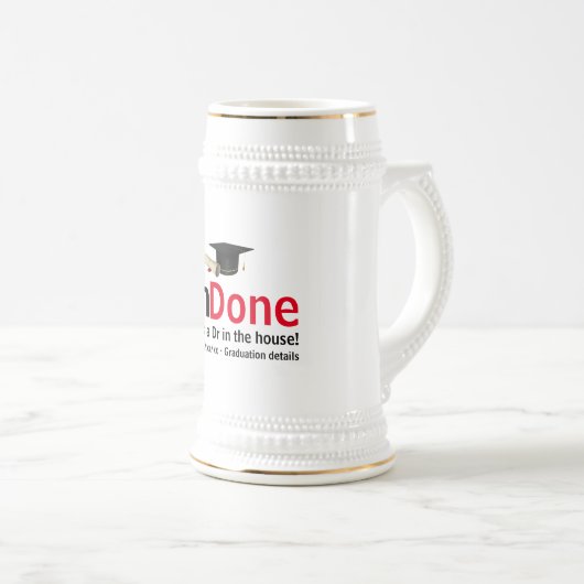 Doctoraat PhD Gradation Congrats - Dr. Bierpul (Voorkant rechts)