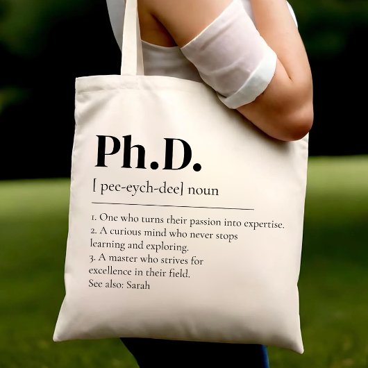 Doctoraatsdiploma PhD Afstuderen Nieuwe Doctor Stu Tote Bag
