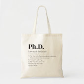 Doctoraatsdiploma PhD Afstuderen Nieuwe Doctor Stu Tote Bag (Voorkant)
