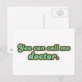 Doctoraatsdiploma's en schoolboeken Afstuderen Aankondigingskaart (Voorkant / Achterkant)